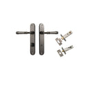 Iver Verona Door Lever Handle On Oval Backplate - primehardware