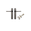 Iver Annecy Door Lever Handle On Oval Backplate - primehardware