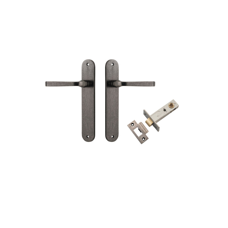 IVER ANNECY DOOR LEVER HANDLE ON OVAL BACKPLATE - CUSTOMISE TO YOUR NEEDS