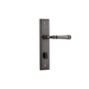 IVER Verona Door Lever Handle On Stepped Backplate | Privacy Lever Set Only | 9 Finishes - Distressed Nickel