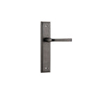 Iver Annecy Door Lever Handle On Stepped Backplate - primehardware