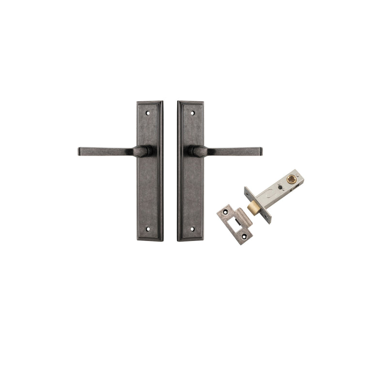 IVER ANNECY DOOR LEVER HANDLE ON STEPPED BACKPLATE - CUSTOMISE TO YOUR NEEDS