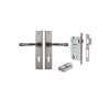Iver Verona Door Lever Handle On Chamfered Backplate - primehardware