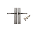 Iver Verona Door Lever Handle On Chamfered Backplate - primehardware