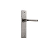 Iver Annecy Door Lever Handle On Chamfered Backplate - primehardware