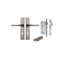 Iver Annecy Door Lever Handle On Chamfered Backplate - primehardware