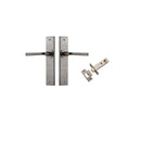 Iver Annecy Door Lever Handle On Chamfered Backplate