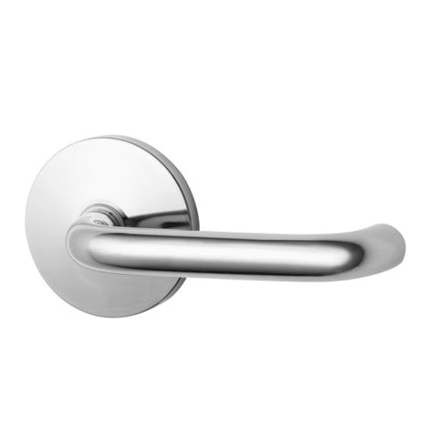 Lockwood 1360 Series 70 Lever on Round Rose External Half Set Chrome Plate 1360/70CP - primehardware