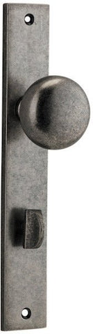 Iver Cambridge Door Knob On Rectangular Backplate - primehardware