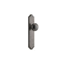IVER Paddington Door Knob On Shouldered Backplate | Passage Lever Set Only | 9 Finishes - Distressed Nickel