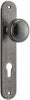 Iver Paddington Door Knob On Oval Backplate - primehardware
