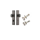 Iver Paddington Door Knob On Stepped Backplate - primehardware