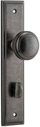 Iver Paddington Door Knob On Stepped Backplate - primehardware