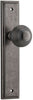 Iver Guildford Door Knob On Stepped Backplate - primehardware