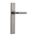 Iver Oslo Lever Door Handle On Rectangular Backplate - primehardware