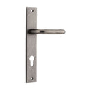 Iver Oslo Lever Door Handle On Rectangular Backplate - primehardware