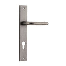 IVER Oslo Lever Door Handle On Rectangular Backplate | Entrance Lever Set Only | 9 Finishes - Distressed Nickel