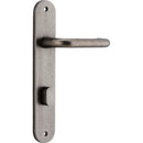 Iver Oslo Lever Door Handle On Oval Backplate - primehardware