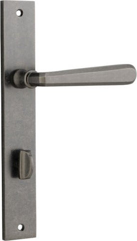 Iver Copenhagen Door Lever Handle On Rectangular Backplate