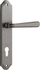 Iver Copenhagen Door Lever Handle On Shouldered Backplate - primehardware