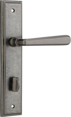 Iver Copenhagen Door Lever Handle On Stepped Backplate - primehardware