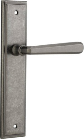 Iver Copenhagen Door Lever Handle On Stepped Backplate - primehardware