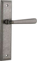 Iver Copenhagen Door Lever Handle On Stepped Backplate - primehardware