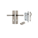 Iver Copenhagen Door Lever on Chamfered Backplate — Entrance Kit — Key/Key