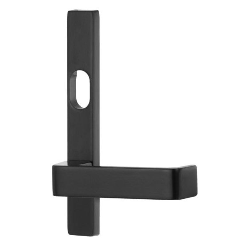 Lockwood 4601 Square End Plate With Cylinder Hole & 90 Lever Polyester Powdercoat 4601/90PC - primehardware