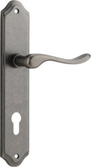 Iver Stirling Door Lever Handle On Shouldered Backplate - primehardware