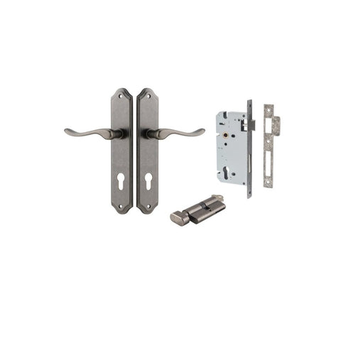 Iver Stirling Door Lever Handle On Shouldered Backplate
