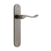 Iver Stirling Door Lever Handle On Oval Backplate - primehardware