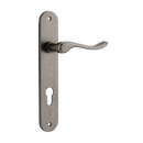 Iver Stirling Door Lever Handle On Oval Backplate - primehardware