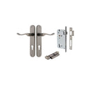 Iver Stirling Door Lever Handle On Oval Backplate - primehardware