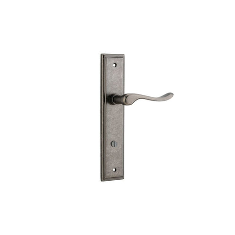 Iver Stirling Door Lever Handle On Stepped Backplate - primehardware