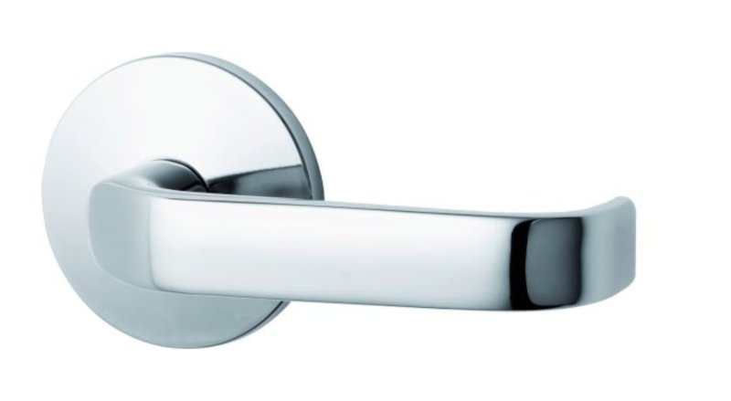 Lockwood 1360 Series 74 Lever on Round Rose Internal Half Set Satin Chrome 1361/74SC