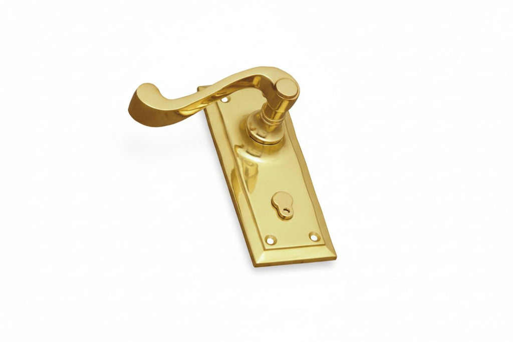Superior Brass Lever Latch Ball Bearing Mechanism 125x50mm (Pair) - primehardware