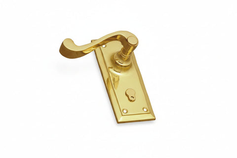 Superior Brass Lever Latch Ball Bearing Mechanism 125x50mm (Pair) - primehardware