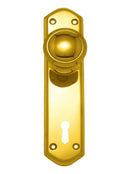 Superior Brass Knob Latch (CC 57mm) PVD PB 70mm - primehardware
