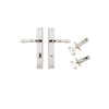 Iver Sarlat Lever Door Handle On Rectangular Backplate - primehardware