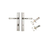 Iver Verona Door Lever Handle On Rectangular Backplate - primehardware