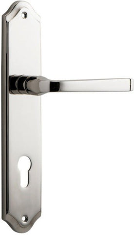 Iver Annecy Door Lever Handle On Shouldered Backplate - primehardware