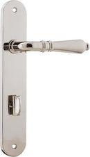 Iver Sarlat Lever Door Handle On Oval Backplate - primehardware