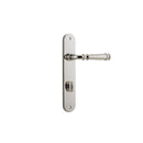 Iver Verona Solid Brass Door Lever on Oval Backplate | Privacy Lever Set Only | 9 Finishes - Polished Nickel
