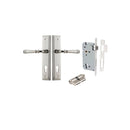 Iver Verona Door Lever Handle On Stepped Backplate - primehardware