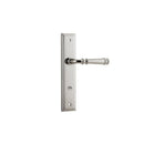 IVER Verona Door Lever Handle On Stepped Backplate | Privacy Lever Set Only | 9 Finishes - Polished Nickel