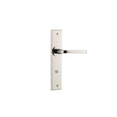 Iver Annecy Door Lever Handle On Chamfered Backplate - primehardware