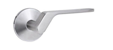 Lockwood 1360 Series 41 Lever on Round Rose Full Set Left Hand Satin Chrome 1360/1361/41LSC - primehardware