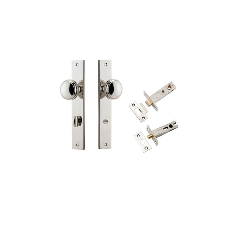 Iver Paddington Door Knob On Rectangular Backplate - primehardware