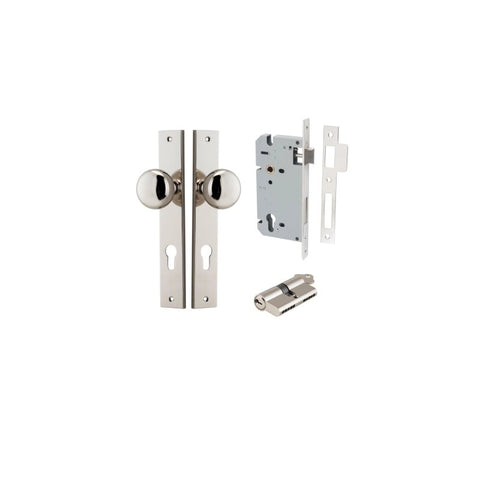 Iver Cambridge Door Knob On Rectangular Backplate - primehardware